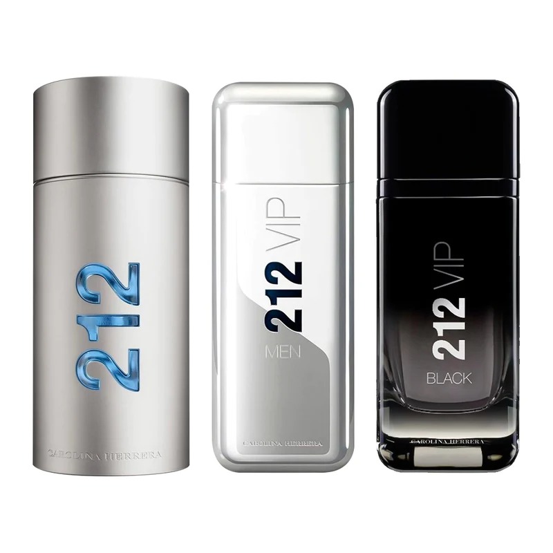 Kit Perfumes Masculinos 212 Men VIP Black VIP Men
